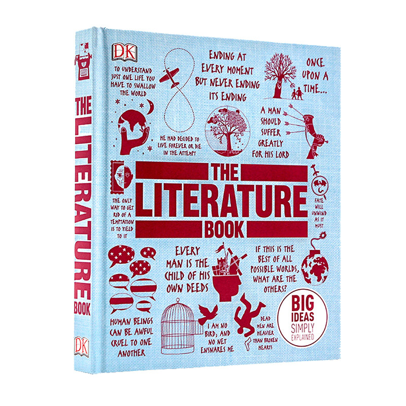 现货DK文学百科全书 英文原版 The Literature Book: Big Ideas Simply Explained 图文解读经典文学作品青少年课外阅读全彩精装