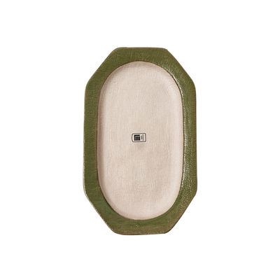 PLANE八角点心盘布纹素色餐盘