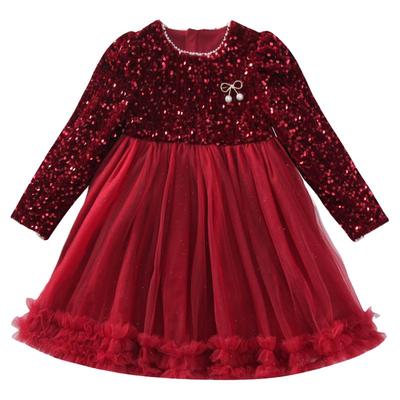 小蜜蜂女童连衣裙冬装