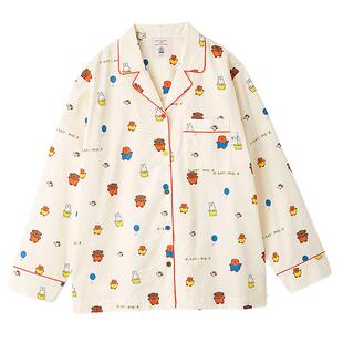 gelato pique秋冬女睡衣米菲兔联名长袖衬衫PWFT244200
