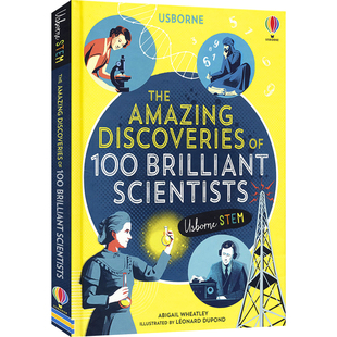 Usborne The Amazing Discoveries of 100 Brilliant Scientists 100位伟大的科学家 儿童英语读物 STEM 英文原版进口图书