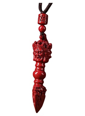 天然朱砂金刚降魔附件吊坠