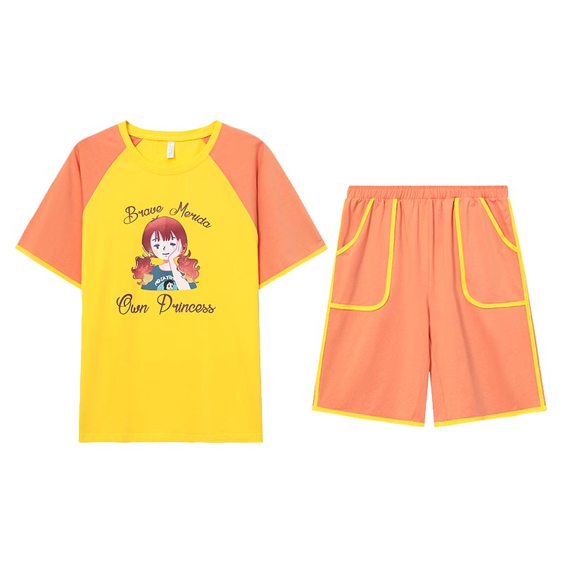 夏天短袖短裤可外穿家居服套装
