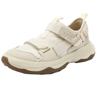 UBZ 户外登山鞋女2026年春季新款运动休闲轻便防滑魔术贴老爹鞋子