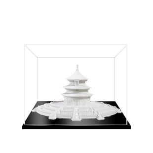 中国积木小米千年榫营造祈年殿建筑天坛乐高手办盒亚克力展示盒
