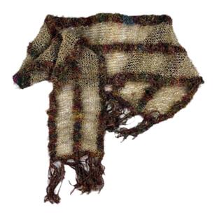 纯手工围巾喜马拉雅野生汉麻嬉皮钩织丝绸纯麻披肩波西米亚配饰