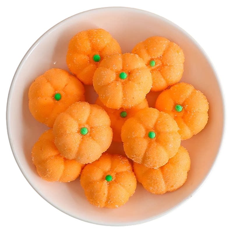 万圣节蛋糕装饰南瓜棉花糖摆件