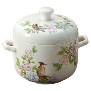 陶煲王陶瓷双耳隔水炖盅家用一人份蒸鸡蛋羹碗炖汤小号瓦罐燕窝盅