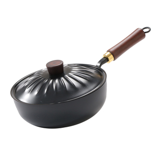欧洛德有钛迷你小铁锅家用小炒锅无涂层平底不粘锅一人食炒菜小锅