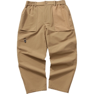 【官方正品】nautica白帆 日系中性半橡筋穿脱方便梭织长裤PW5416