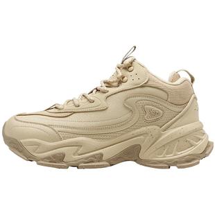 特步苔原大棉鞋男鞋冬季加绒保暖休闲鞋厚底增高运动鞋高帮老爹鞋