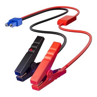 埠威BUWEI汽车搭电打火搭电线黑红线夹各65cm加长加粗电瓶夹配件