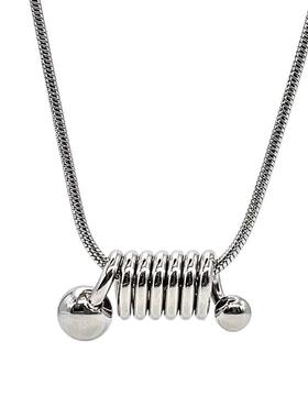 时尚简约螺旋弹簧颈链