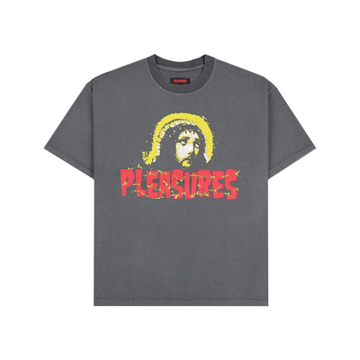 PLEASURES人像印花全棉短袖T恤