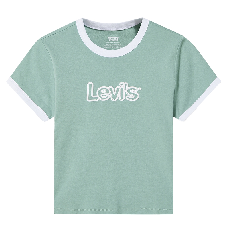 Levi's李维斯新品女士潮流LOGO印花街头风辣妹短袖A35-0045