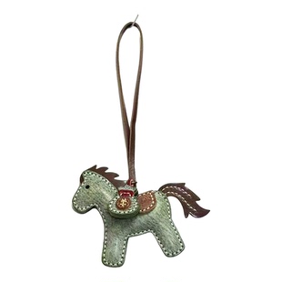 【头家】2026新年马年马上有钱Mbox头层牛皮包包挂件国潮汽车挂饰