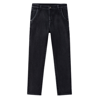 秋冬款九分加绒加厚牛仔裤男款