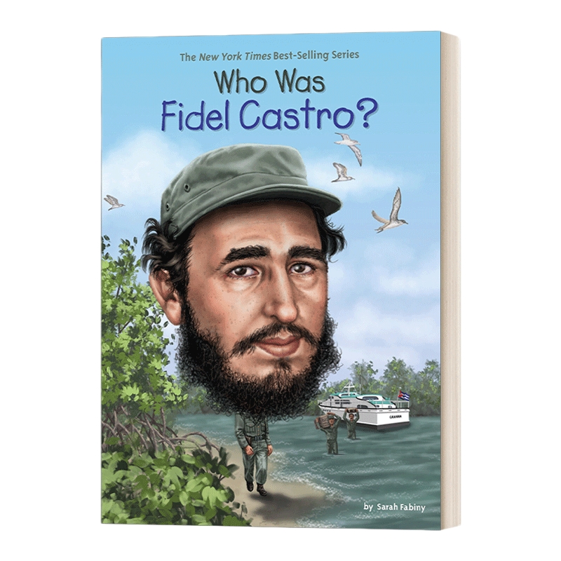 英文原版 Who Was Fidel Castro? 菲德尔·卡斯特罗是谁? 名人传记系列 英文版 进口英语原版书籍