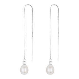 蔻润红桃天然淡水珍珠耳钉银耳饰耳环女小众设计京润珍珠节日礼物