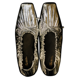 Le' Murmure 2024秋季新款蝴蝶结气质芭蕾舞鞋羊皮单鞋休闲小皮鞋