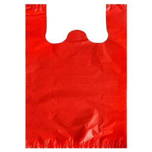 红色塑料袋加厚食品袋批发一次性方便手提袋背心袋超市打包购物袋