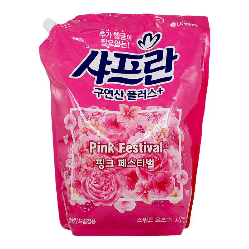 韩国进口LG柔顺剂液护理衣物洗衣去静电留香持久舒福蓝衣物护理