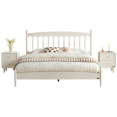 全友家居奶油风板式床