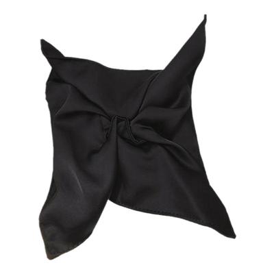 韩系白色缎面大肠发圈高级感发饰