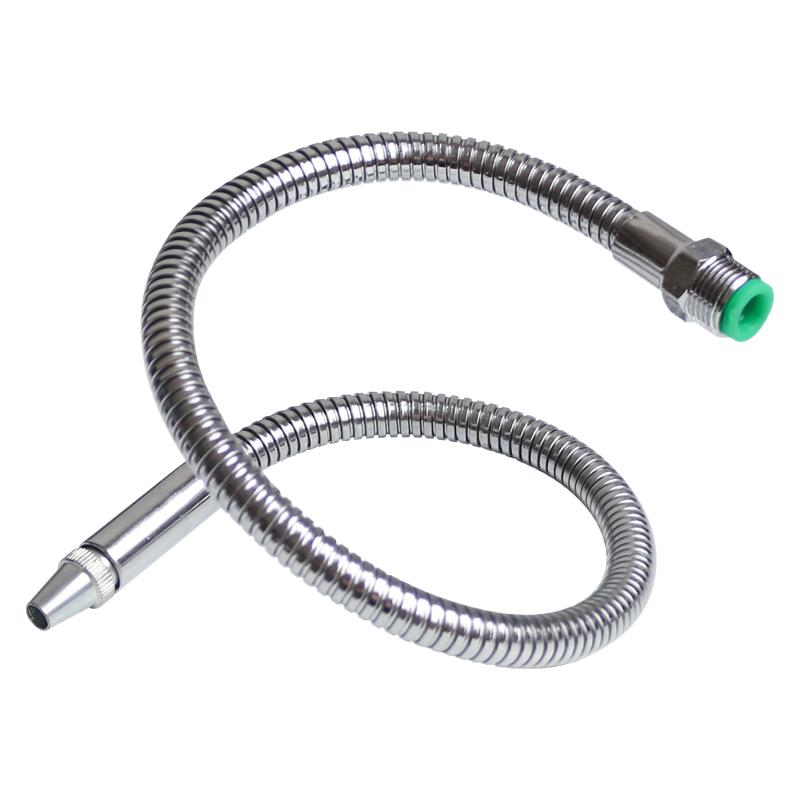 车床金属冷却水管万向喷水铁管可调节机床喷油液管G螺纹2分3分4分