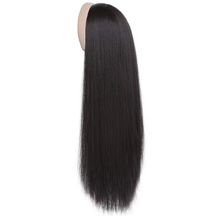 发箍假发女一体式长直发蓬松增发量高颅顶全半头套可拆卸帽子头箍