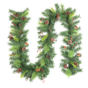 2.7m圣诞藤条加密松针橱窗扶手装饰布景圣诞节加密藤条商场景布置