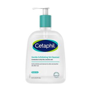 Cetaphil/丝塔芙水杨酸嫩肤温和控油祛痘去黑头洁面啫喱473ml