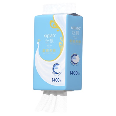 丝飘U品五层加大加厚悬挂式抽纸