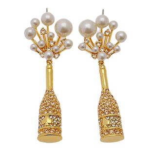 青岛饰品欧美小众质感轻奢百搭个性满钻KS耳环