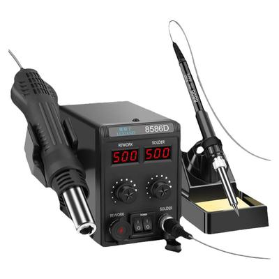 鹿仙子8586D双数显热风枪拆焊台