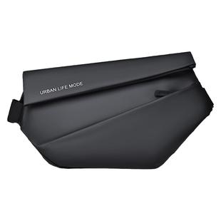 男士潮流斜挎包通勤包胸前小背包休闲单肩包骑士包防水男款包包潮