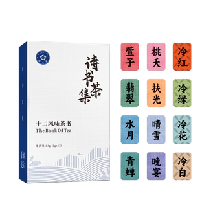 林恩诗书茶集12风味创意伴手礼花果茶红绿茶办公室原叶袋泡茶12包