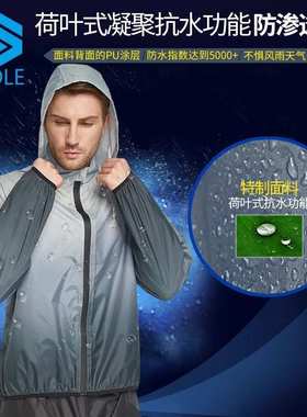 POLE摩托车骑行雨衣分体式雨裤套装男女款防水骑手防暴雨摩旅装备