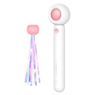 宠物用品 猫咪可伸缩带激光羽毛可替换头互动玩具猫咪用品逗猫棒