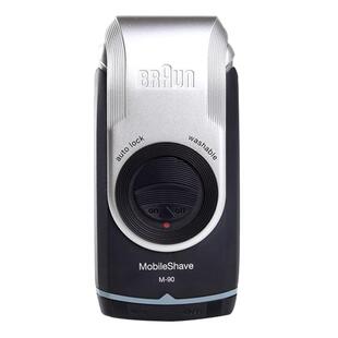 博朗男士电动往复式剃须刀老人头精工便携全身水洗刮胡刀电池M90s