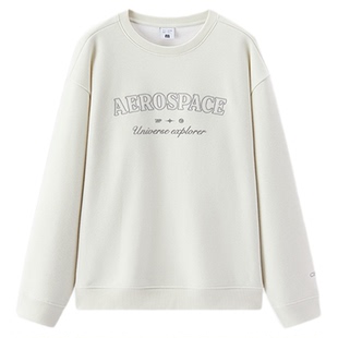 商场同款|森马XCNSPACE航天合作系列卫衣男冬加绒2025新款休闲装