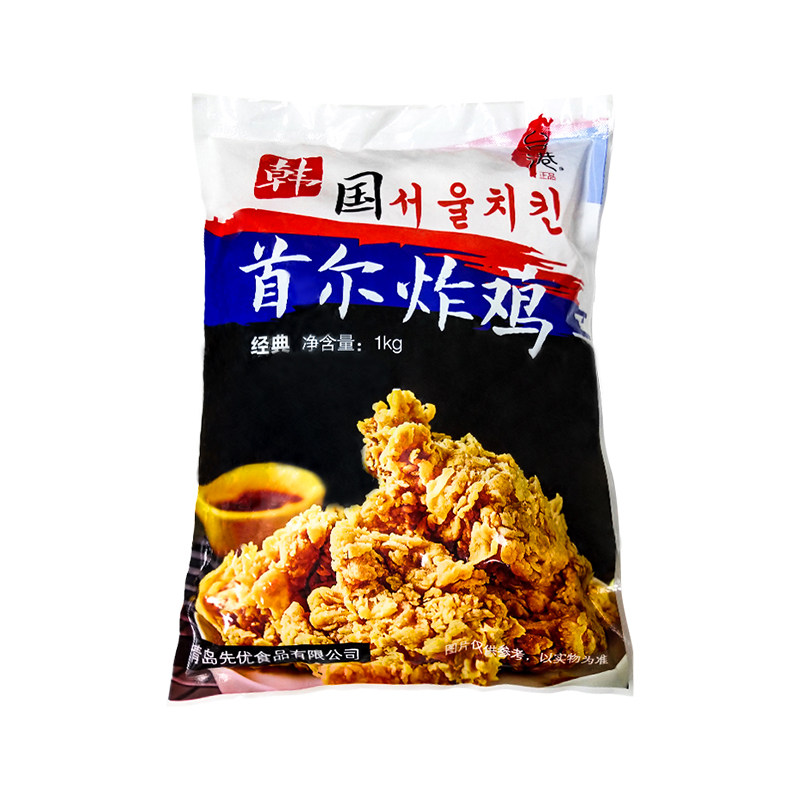 台港首尔炸鸡炸鸡块韩式脆皮炸鸡半成品裹粉油炸无骨胸肉空气炸锅
