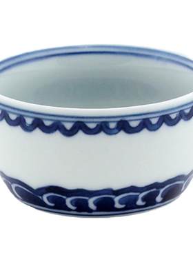 山水缸杯手绘青花茶具京德陶瓷