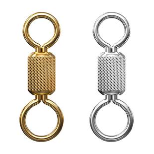 胜丸压花八字环子母环8字环连接器快速美式转环竞技路亚配件垂钓