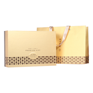 金玉满堂三瓶通用礼盒双拼烫金滋补品包装盒西洋参燕窝羊肚菌石斛