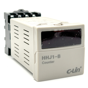 欣灵牌5位数显计数器HHJ1-B AC220V  N C F R X多制式可调 带底座