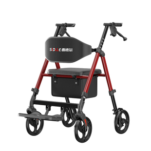德国西德尔助行器老人专用辅助康复行走助步手推车可推可坐轮椅车