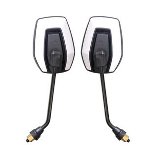 雅迪电动车后视镜爱玛小龟王小牛电瓶车原装正品通用反光镜圆方形