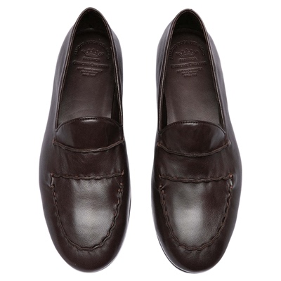 OFFICINE CREATIVE咖啡豆棕 COFFEE BEAN Oliver 101 亮面乐福鞋