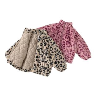 女童外套宝宝冬装2025冬季新款儿童棉服加厚毛毛上衣男童棉袄童装